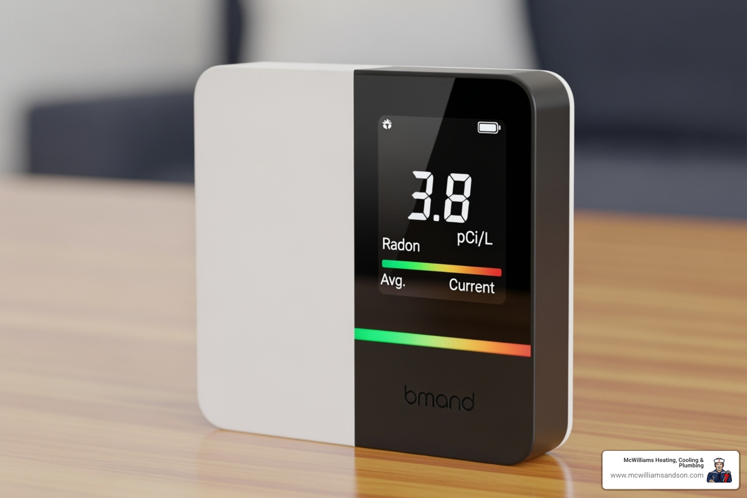 air quality monitor with radon